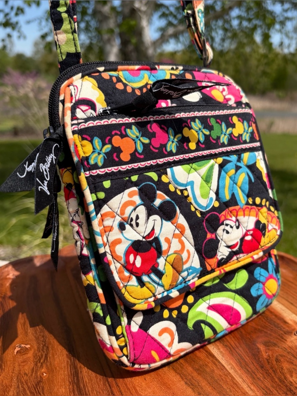 Disney Parks Vera Bradley Mini Hipster Crossbody “Midnight with Mickey” Like New